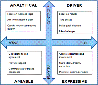 Driver Amiable Analytical Expressive